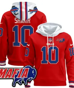 Allen Buffalo Bills Nike 2024 Mafia Patch Pullover Hoodie - Royal Blue - Image 15