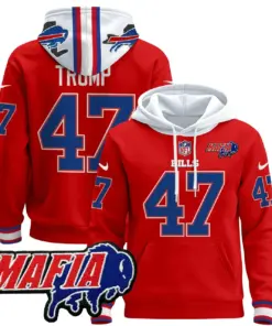 Allen Buffalo Bills Nike 2024 Mafia Patch Pullover Hoodie - Royal Blue - Image 16