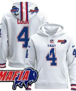 Allen Buffalo Bills Nike 2024 Mafia Patch Pullover Hoodie - Royal Blue - Image 18