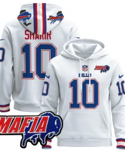 Allen Buffalo Bills Nike 2024 Mafia Patch Pullover Hoodie - Royal Blue - Image 23