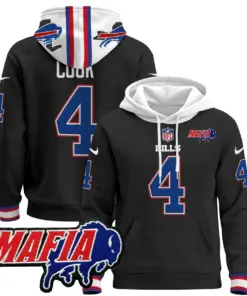 Allen Buffalo Bills Nike 2024 Mafia Patch Pullover Hoodie - Royal Blue - Image 26