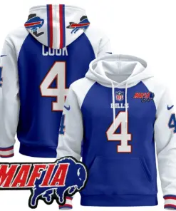 Allen Buffalo Bills Nike 2024 Mafia Patch Pullover Hoodie - Royal Blue - Image 34