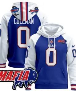 Allen Buffalo Bills Nike 2024 Mafia Patch Pullover Hoodie - Royal Blue - Image 38