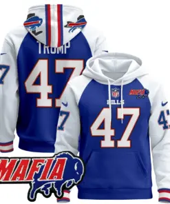 Allen Buffalo Bills Nike 2024 Mafia Patch Pullover Hoodie - Royal Blue - Image 40