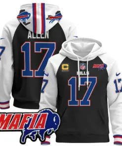 Allen Buffalo Bills Nike 2024 Mafia Patch Pullover Hoodie - Royal Blue - Image 41