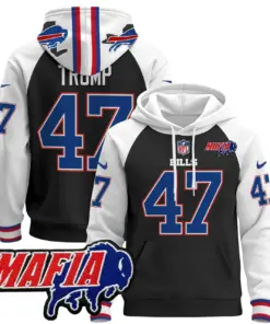 Allen Buffalo Bills Nike 2024 Mafia Patch Pullover Hoodie - Royal Blue - Image 48