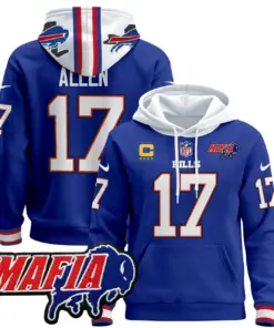 Allen Buffalo Bills Nike 2024 Mafia Patch Pullover Hoodie - Royal Blue