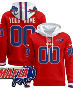 Alternative view of Buffalo Bills Nike 2024 Mafia Patch Custom Pullover Hoodie - Royal Blue