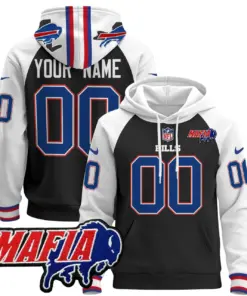 Buffalo Bills Nike 2024 Mafia Patch Custom Pullover Hoodie - Royal Blue - Image 6