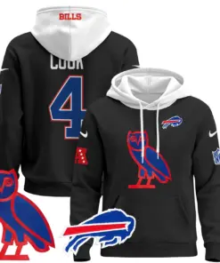 Buffalo Bills Nike 2024 OVO Pullover Hoodie - Royal Blue - Image 26