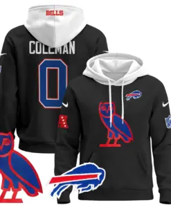 Buffalo Bills Nike 2024 OVO Pullover Hoodie - Royal Blue - Image 30