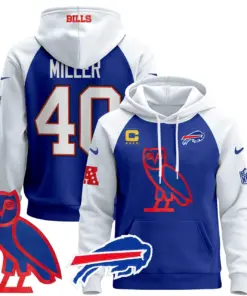 Buffalo Bills Nike 2024 OVO Pullover Hoodie - Royal Blue - Image 35