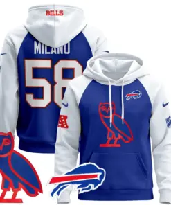 Buffalo Bills Nike 2024 OVO Pullover Hoodie - Royal Blue - Image 36