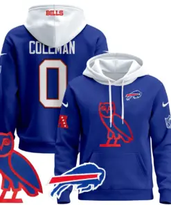 Buffalo Bills Nike 2024 OVO Pullover Hoodie - Royal Blue - Image 6