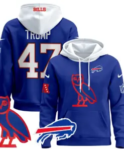 Buffalo Bills Nike 2024 OVO Pullover Hoodie - Royal Blue - Image 8