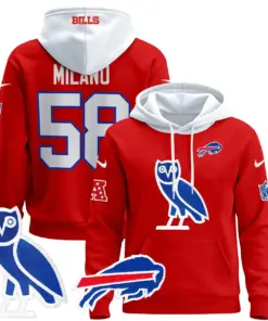 Buffalo Bills Nike 2024 OVO Pullover Hoodie - Royal Blue - Image 12