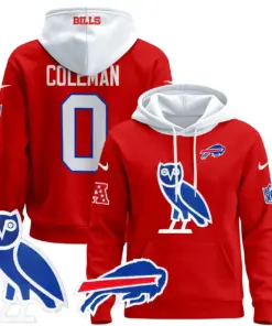 Buffalo Bills Nike 2024 OVO Pullover Hoodie - Royal Blue - Image 14
