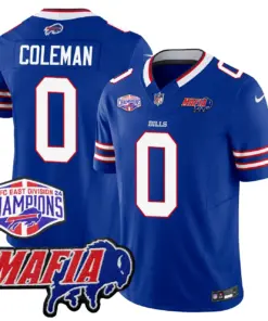 Alternative view of Allen Buffalo Bills Nike Mafia + AFC East Championship Patch Jersey - Royal Blue