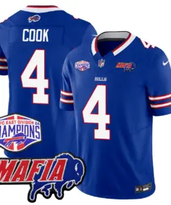Allen Buffalo Bills Nike Mafia + AFC East Championship Patch Jersey - Royal Blue - Image 4