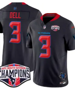 C.J. Stroud Houston Texans Nike 2024 AFC South Division Champions Patch Vapor Limited Stitched Jersey - Powder Blue - Image 13