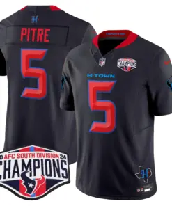 C.J. Stroud Houston Texans Nike 2024 AFC South Division Champions Patch Vapor Limited Stitched Jersey - Powder Blue - Image 16