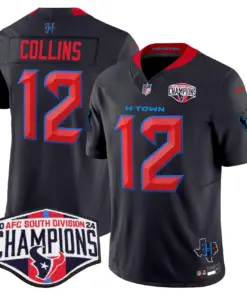 C.J. Stroud Houston Texans Nike 2024 AFC South Division Champions Patch Vapor Limited Stitched Jersey - Powder Blue - Image 17