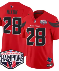 C.J. Stroud Houston Texans Nike 2024 AFC South Division Champions Patch Vapor Limited Stitched Jersey - Powder Blue - Image 21