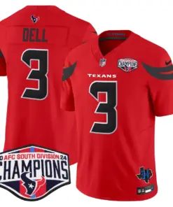 C.J. Stroud Houston Texans Nike 2024 AFC South Division Champions Patch Vapor Limited Stitched Jersey - Powder Blue - Image 22