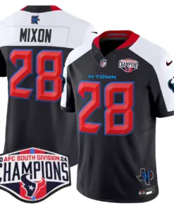C.J. Stroud Houston Texans Nike 2024 AFC South Division Champions Patch Vapor Limited Stitched Jersey - Powder Blue - Image 30