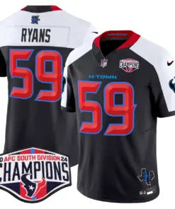 C.J. Stroud Houston Texans Nike 2024 AFC South Division Champions Patch Vapor Limited Stitched Jersey - Powder Blue - Image 36
