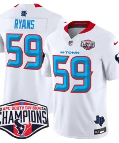 C.J. Stroud Houston Texans Nike 2024 AFC South Division Champions Patch Vapor Limited Stitched Jersey - Powder Blue - Image 54