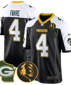 John Madden Green Bay Packers Nike Home Patch Game Stitched Jersey - Anthracite - Image 5