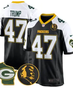 John Madden Green Bay Packers Nike Home Patch Game Stitched Jersey - Anthracite - Image 8