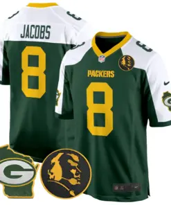 John Madden Green Bay Packers Nike Home Patch Game Stitched Jersey - Anthracite - Image 15