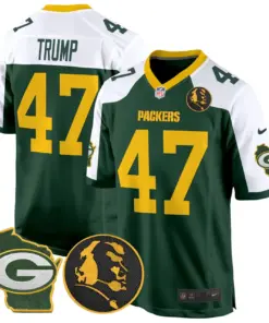 John Madden Green Bay Packers Nike Home Patch Game Stitched Jersey - Anthracite - Image 16