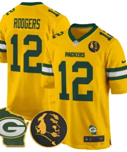 John Madden Green Bay Packers Nike Home Patch Game Stitched Jersey - Anthracite - Image 44