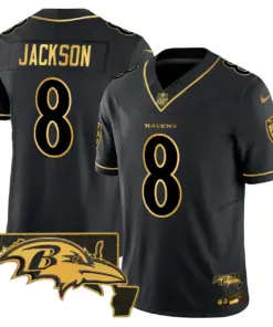 Baltimore Ravens Nike 2024 Vapor Limited Stitched Jersey - Black - Image 22