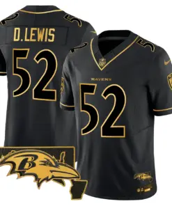 Baltimore Ravens Nike 2024 Vapor Limited Stitched Jersey - Black - Image 26