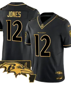 Baltimore Ravens Nike 2024 Vapor Limited Stitched Jersey - Black - Image 28
