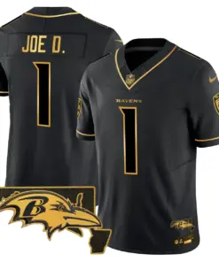 Baltimore Ravens Nike 2024 Vapor Limited Stitched Jersey - Black - Image 29