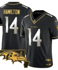 Baltimore Ravens Nike 2024 Vapor Limited Stitched Jersey - Black - Image 34