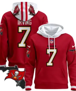 Tampa Bay Buccaneers Nike Florida Patch Stitched Pullover Hoodie - Red - Image 7