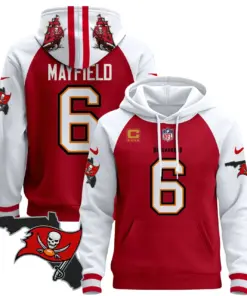 Tampa Bay Buccaneers Nike Florida Patch Stitched Pullover Hoodie - Red - Image 15