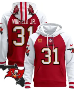 Tampa Bay Buccaneers Nike Florida Patch Stitched Pullover Hoodie - Red - Image 20