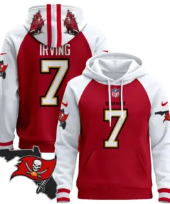 Tampa Bay Buccaneers Nike Florida Patch Stitched Pullover Hoodie - Red - Image 21