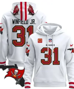 Tampa Bay Buccaneers Nike Florida Patch Stitched Pullover Hoodie - Red - Image 27