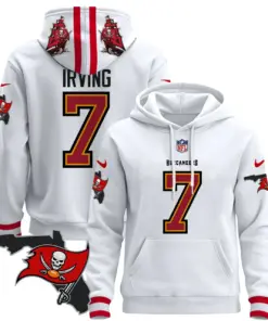 Tampa Bay Buccaneers Nike Florida Patch Stitched Pullover Hoodie - Red - Image 28