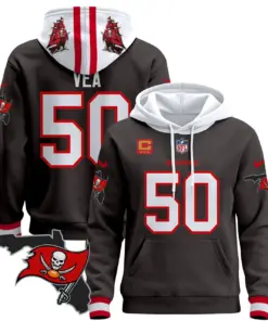 Tampa Bay Buccaneers Nike Florida Patch Stitched Pullover Hoodie - Red - Image 33