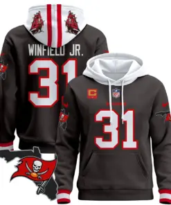 Tampa Bay Buccaneers Nike Florida Patch Stitched Pullover Hoodie - Red - Image 34