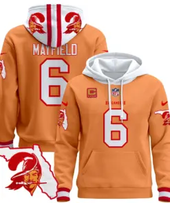 Tampa Bay Buccaneers Nike Florida Patch Stitched Pullover Hoodie - Red - Image 36